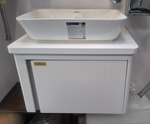 کابین pvc سفید با سنگ مستطیل 64*42